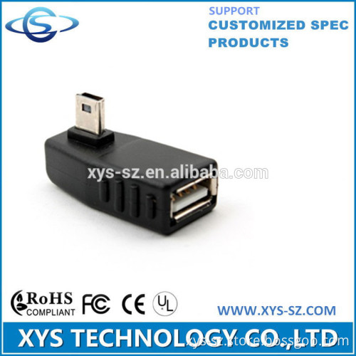 left angle converter mini usb adapter